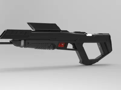 Dark Timeline Phaser Rifle from Picard TV 3D model