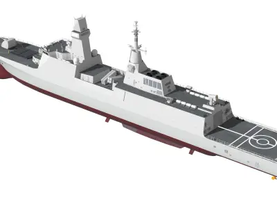 Type 054B guided missile frigate  Peoples Liberation Army Navy 3D model