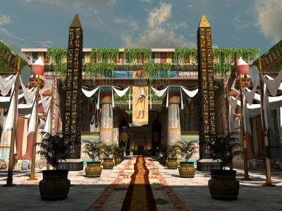 Egyptian Temple 3D model