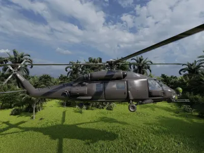Sikorsky UH-60 Blackhawk 3D model
