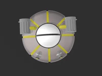 Rick and Morty spaceship 3D print model