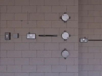 Electrical Conduit and Fittings 3D model