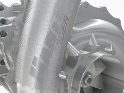 HARTS 140mm Billet Charger Low-poly 3D model