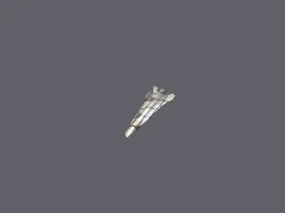 Hypersonic missile Free 3D model