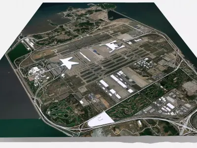 Incheon International Airport Republic of Korea 3D model