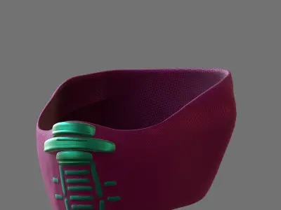 Gas mask helmet 3d model scifi Low-poly  Low-poly 3D model 535