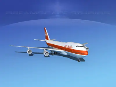 Boeing 747-100 Jumbo Jet Air Canada 3D model