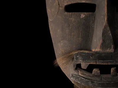 Mask Animistic Low-poly 3D model