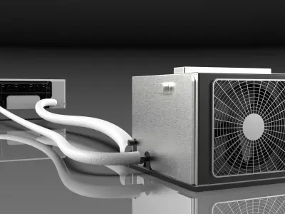 INDOOR - OUTDOOR AIR CONDITIONER DEVICE 3D model