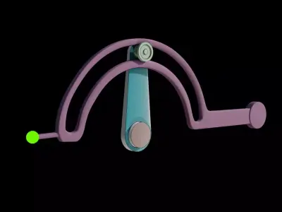 Intermittent Lever mechanism 3D model