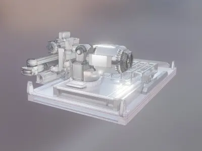 Robot Launcher Unit 3D model