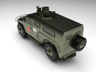 Russian Gaz Tiger 3D model