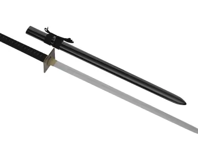 Ninjato Sword Low-poly 3D model