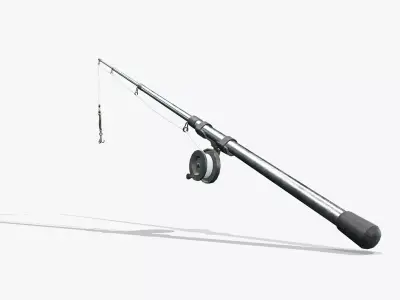 Fishing Rod V05 Low-poly 3D model