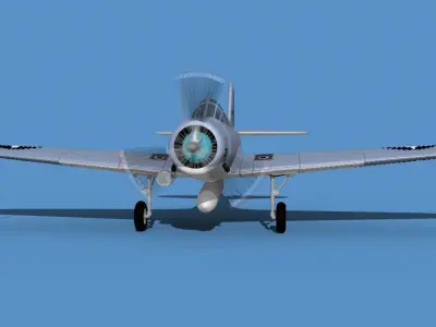 Douglas TBD-1 Devestator V11 3D model