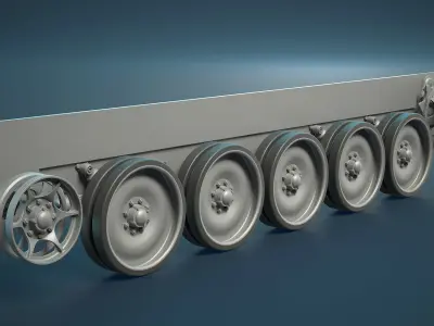M113 Wheels Collection 3D model