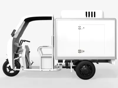 Refrigerated Tricycle 3D model