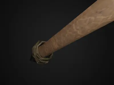 Stone Spear Ancient Weapon Low Poly Free low-poly 3D model