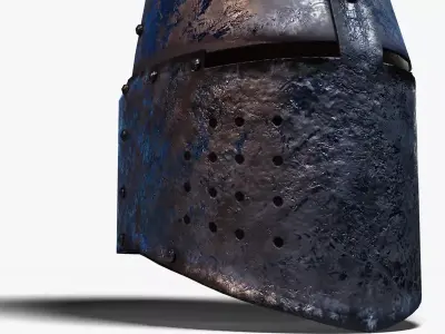 Great Helm Free low-poly 3D model