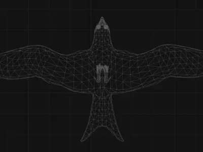 Folcan - Bird Low-poly 3D model