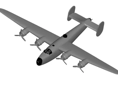 Consolidated B-24 Liberator 3D model