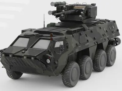BTR-4 Ukrainian Military Vehicle 3D model