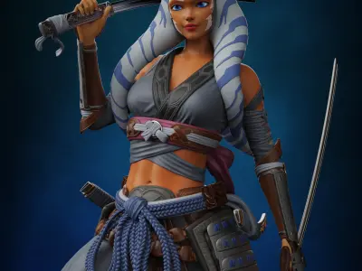 Ahsoka Tano Samurai Concept - Star wars 3D print model purchase
