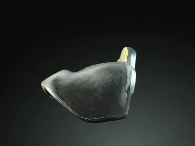 Japan Samurai Sode Low-poly 3D model