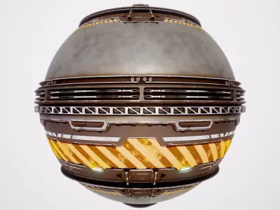 PBR Sci-Fi Texture Pack 02 Low-poly 3D model