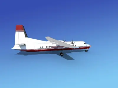 Fokker 50 Corporate 2 3D model