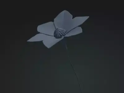 Flower 3D Model Realistic Decorative Sculpture Free 3D print model
