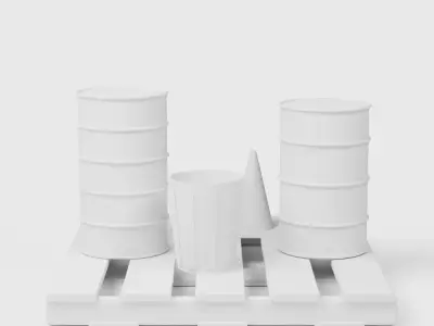 Some Free Game Assets Low-poly 3D model