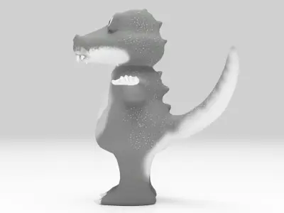 Character Dinosaurus T-rex Lowpolys Rigged  Low-poly 3D model