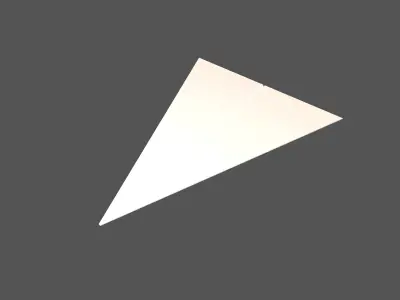 Paper Plane v5 001 Low-poly 3D model