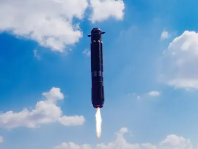 Orbital Weapon Platform Low-poly 3D model