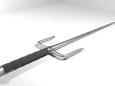 Short-handled Trident - Type 1 3D model