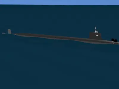 Virginia Class SSGN 792 USS Vermont 3D model