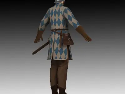 Medieval Soldier 3D model