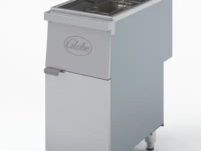 Globe Gas Floor Fryer GFF50G 3D model