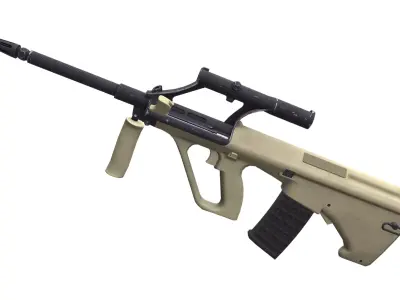 Steyr AUG A1 Low-poly 3D model