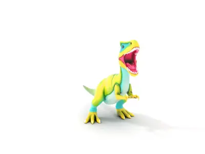 Vivid Tyrannosaurus model pack Low-poly 3D model