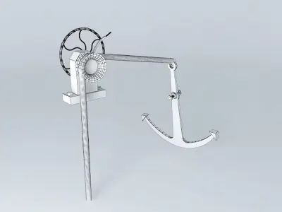 ARGONAUTIX marine details anchor windlass 3D model
