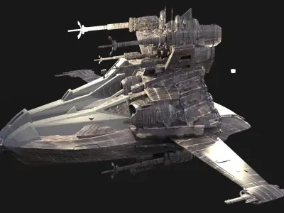 Spaceship Grand reaper 4 3D model
