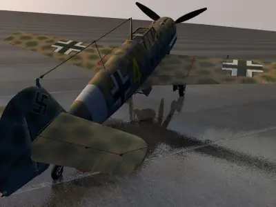 Messerschmitt Bf-109 E-7 Trop 3D model