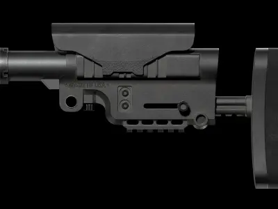 AB Arms Urban Sniper Stock Low-poly 3D model