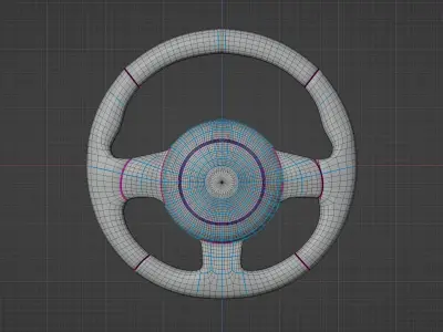 Car Steering Wheel Free 3D model
