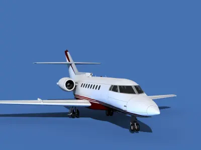 Hawker Siddley 1000 V11 3D model