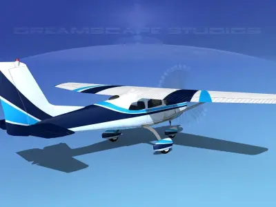 Cessna 175 Skylark V08 3D model