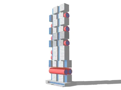 Commercial high-rise 06 3D model