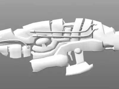 PolyGuardian MeshBlaster Free low-poly 3D model